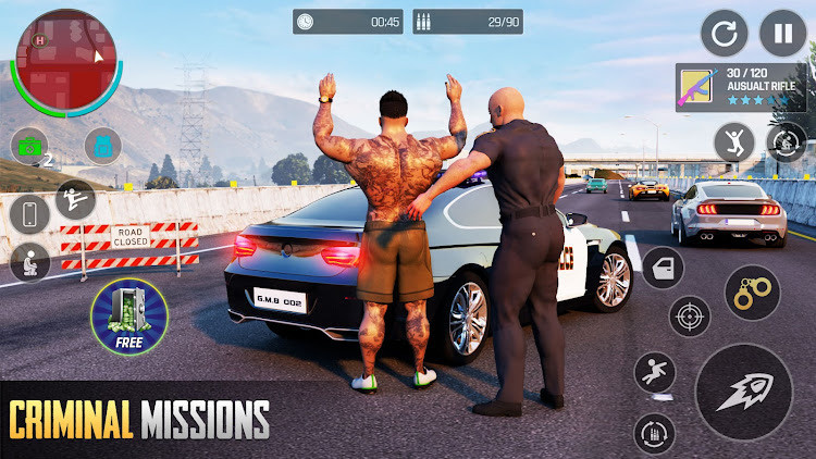 #7. Police Driving Games Car Chase (Android) By: Gaming Mob