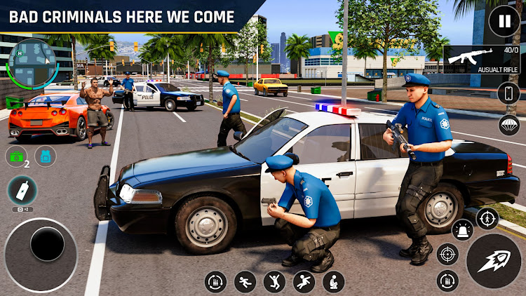 #9. Police Driving Games Car Chase (Android) By: Gaming Mob