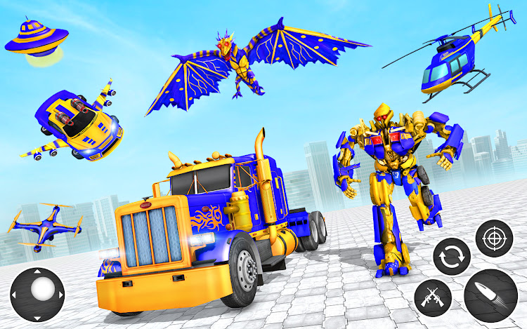 #8. Dino Robot Transform Car Games (Android) By: Play Paradigm