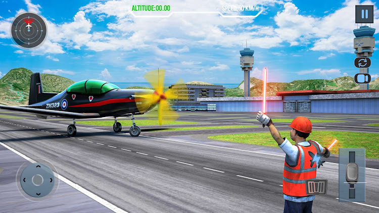 #5. Flight Pilot Simulator 3d (Android) By: Maritime Simulation Games