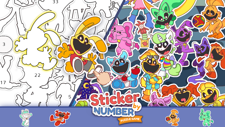 #6. Sticker By Number: Puzzle Game (Android) By: GPLAY JSC