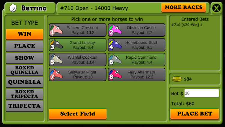 #3. Hooves of Fire - Horse Racing (Android) By: Rubber Duck Software