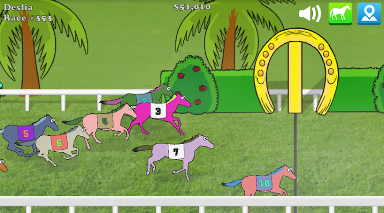 #9. Hooves of Fire - Horse Racing (Android) By: Rubber Duck Software