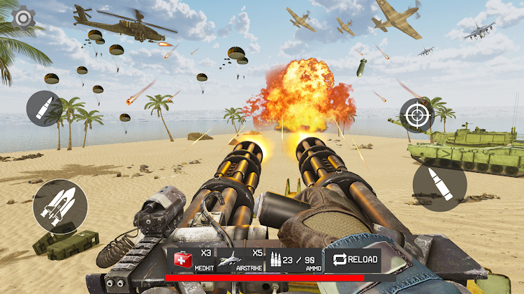 #7. World War: Gunfight of Freedom (Android) By: Chadda LLC Corp