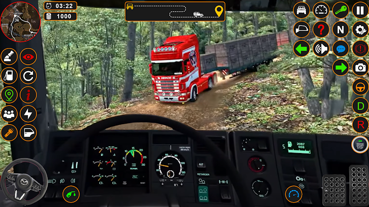 #3. American Cargo Truck Games Sim (Android) By: Gaming Pod