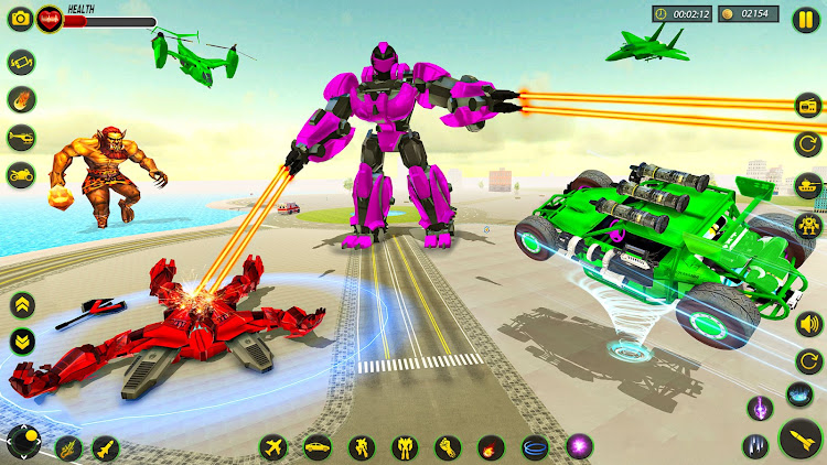 #8. Bee Robot Car Transform Games (Android) By: Cradley Creations