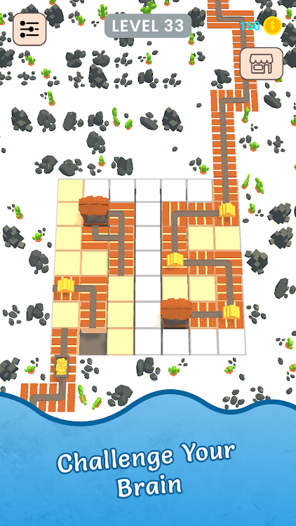 #3. Train Tracks Puzzle Adventure (Android) By: Incisive