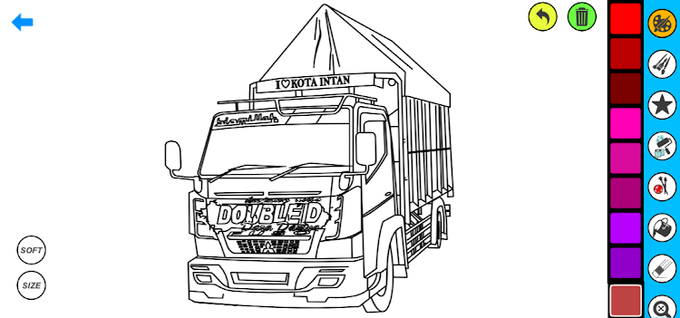 #3. Truck Car Coloring Book (Android) By: Coloring book Games