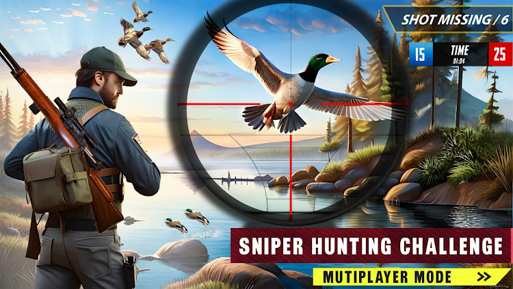 #2. Duck Hunting 3d: Birds Shooter (Android) By: Brave Jackals