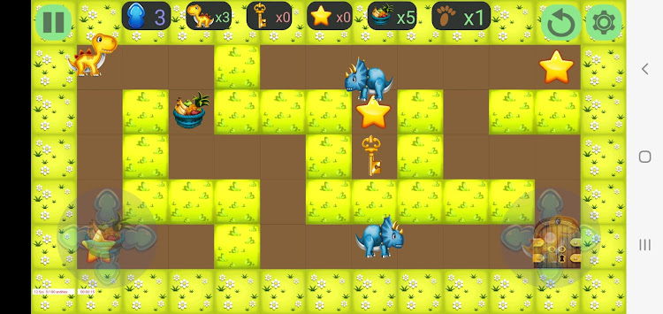 #3. The Dinosaurs Maze (Android) By: Metatrans Apps