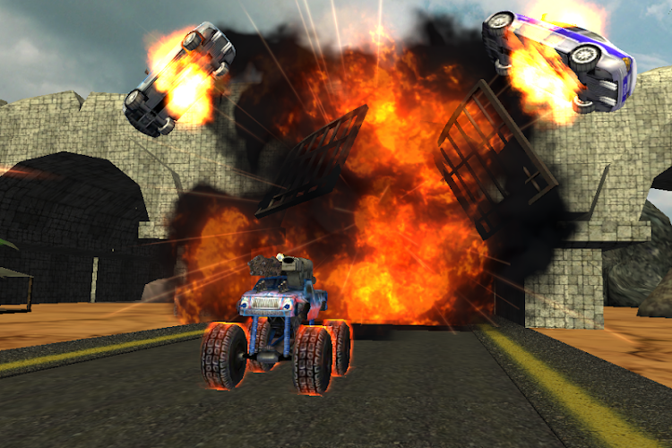 #5. Crazy Monster Truck Fighter - (Android) By: MouthShut Games