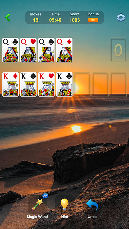 #6. Solitaire - Classic Card Games (Android) By: Oakever Games