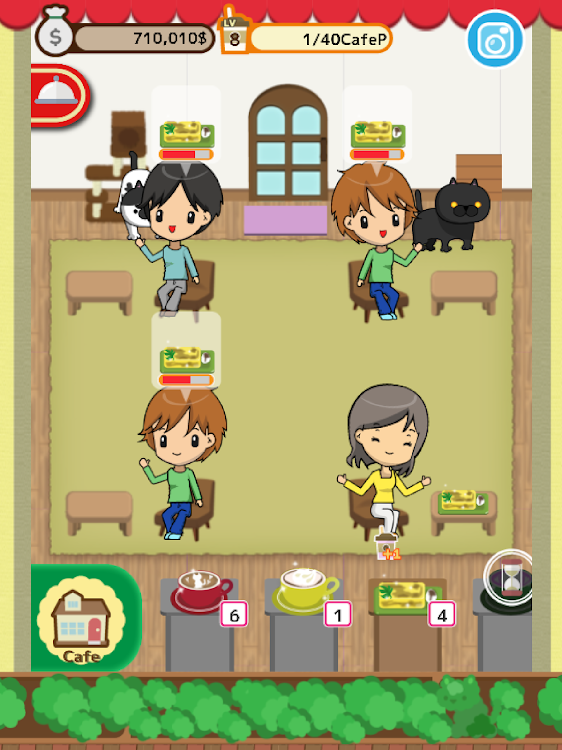 #6. Cute cat restaurant story (Android) By: char room