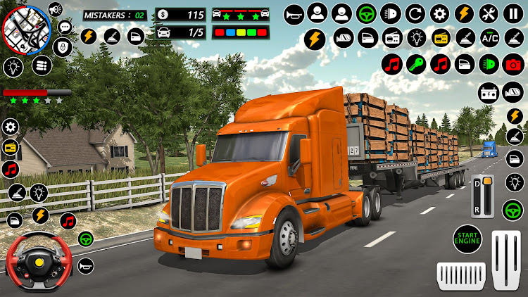 #5. US Cargo Truck Simulator Games (Android) By: Gaming Switch