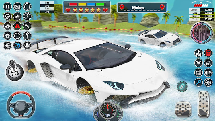 #9. Water Car Racing 3d: Car Games (Android) By: Monster Games Productions PTY LTD