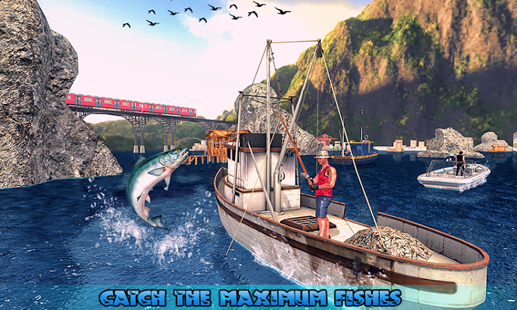 #2. Big Fishing Ship Simulator 3D (Android) By: Extreme Games Production