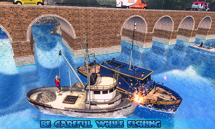 #3. Big Fishing Ship Simulator 3D (Android) By: Extreme Games Production