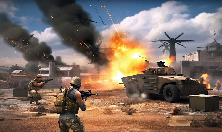 #2. Commando Gun War Shooting Game (Android) By: GamesPlus