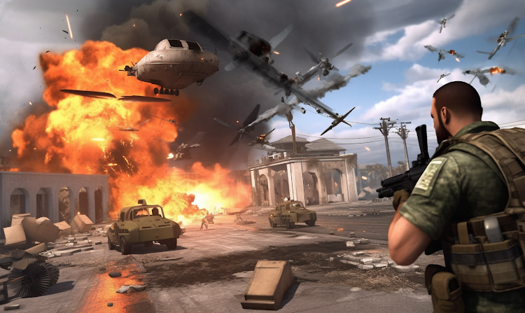 #3. Commando Gun War Shooting Game (Android) By: GamesPlus