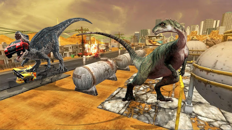 #7. Deadly Dinosaur Attack (Android) By: Gamezeniq Technologies