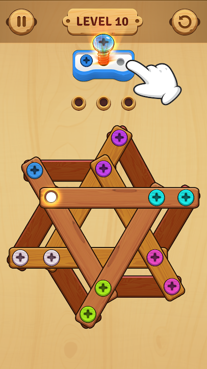 #9. Screw Color: Wood Jam (Android) By: KEEGO!