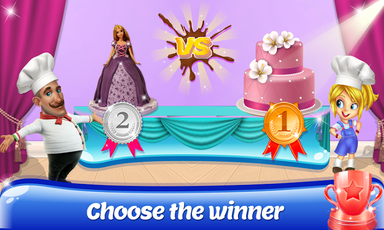 #5. Fashion Doll Cake Games (Android) By: Pop it Games