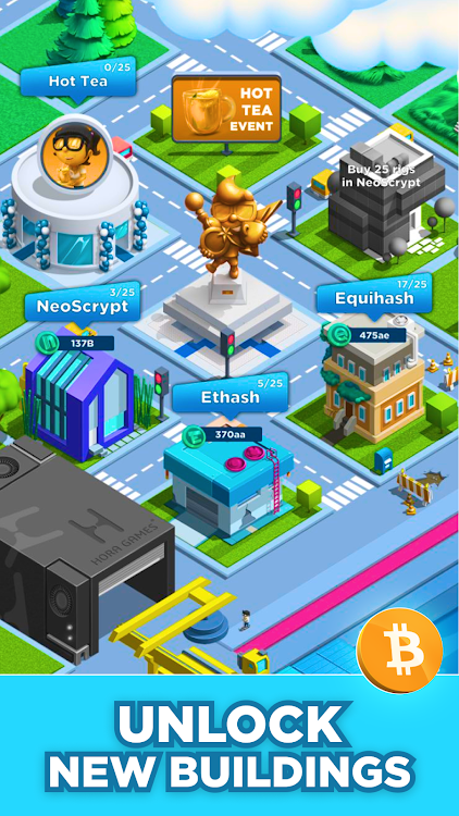 #7. Crypto Miner: Bitcoin Factory (Android) By: Hora Games