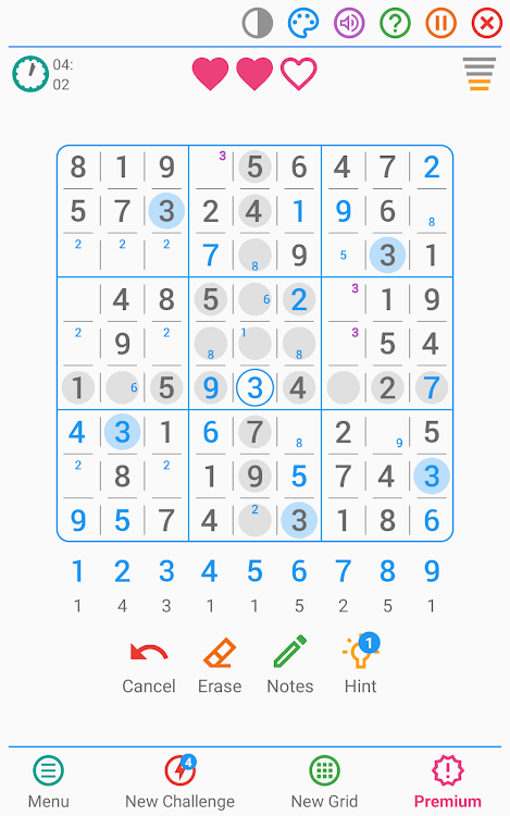 #9. Sudoku - Classic Puzzle Game (Android) By: LEZIGAME