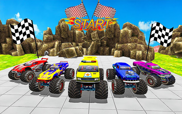 #3. Monster Truck Stunt Games 3D (Android) By: Extreme Games Production