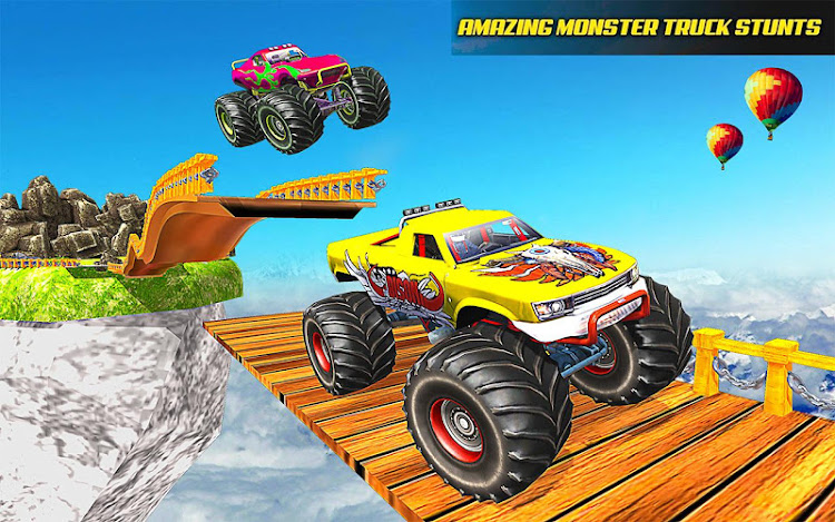 #8. Monster Truck Stunt Games 3D (Android) By: Extreme Games Production