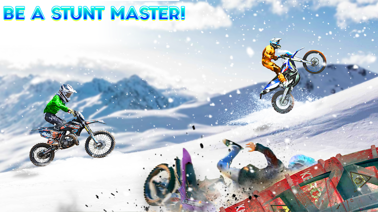 #3. Snow Tricky Bike Stunt Race 3D (Android) By: STV Games