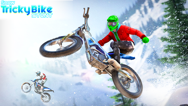 #5. Snow Tricky Bike Stunt Race 3D (Android) By: STV Games