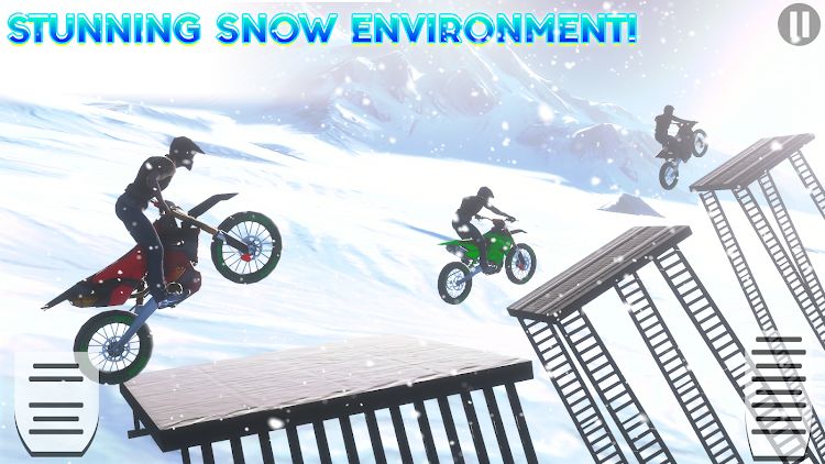 #6. Snow Tricky Bike Stunt Race 3D (Android) By: STV Games