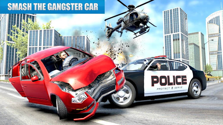 #2. US Police Car driving Chase 3D (Android) By: STV Games