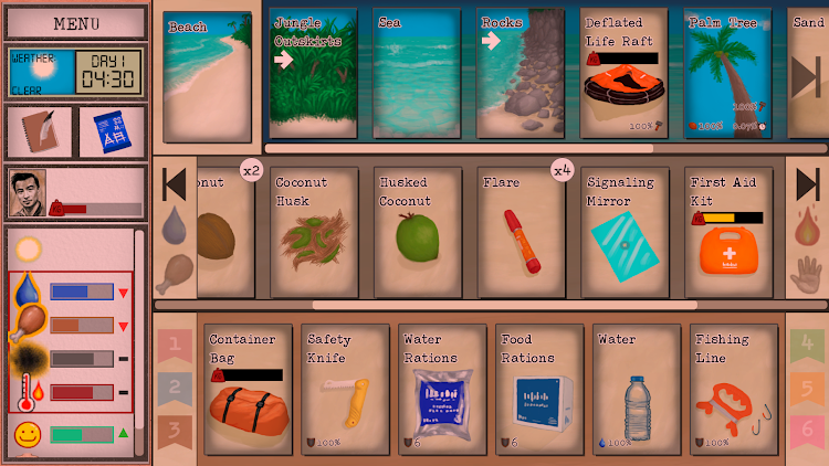 #9. Card Survival: Tropical Island (Android) By: WinterSpring Games