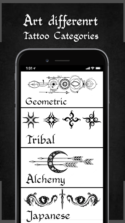 #10. Ink Tattoo:Tattoo Drawing Game (Android) By: Mobile Games Hive