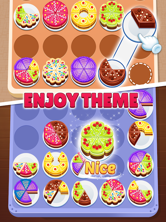 #7. Cake Sort 3d - Match and Merge (Android) By: TechArts Games