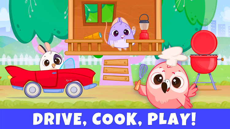 #10. Bibi World: Baby & Kids Games (Android) By: Bibi.Pet - Toddlers Games - Colors and Shapes