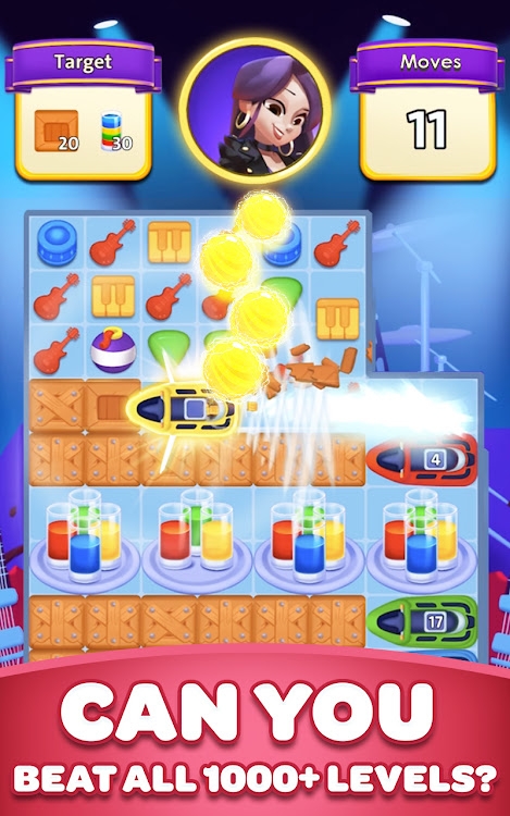 #10. Match 3 - Hard Rock Adventures (Android) By: Hard Rock Games