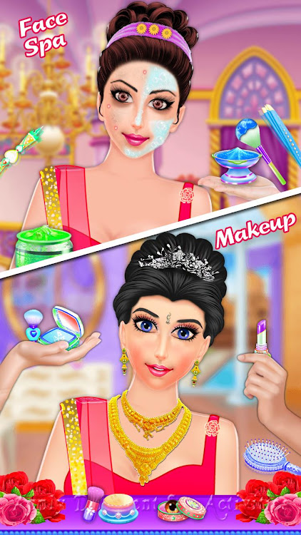 #5. Indian Fashion Makeup Stylist (Android) By: playNfun - educational & girl games