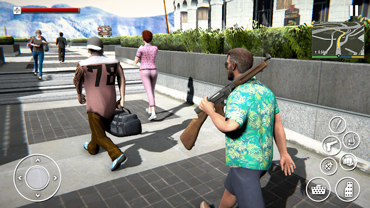 #2. Real Gangster Crime Miami City (Android) By: Games box Studios