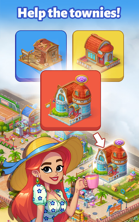 #6. Town Horizon: Merge It (Android) By: Jewel Loft