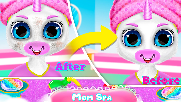 #3. Unicorn newborn babysitter (Android) By: GameiAvo