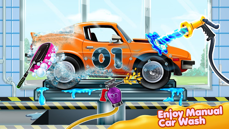 #3. Car Wash Game: Workshop Garage (Android) By: Play Toy Lab