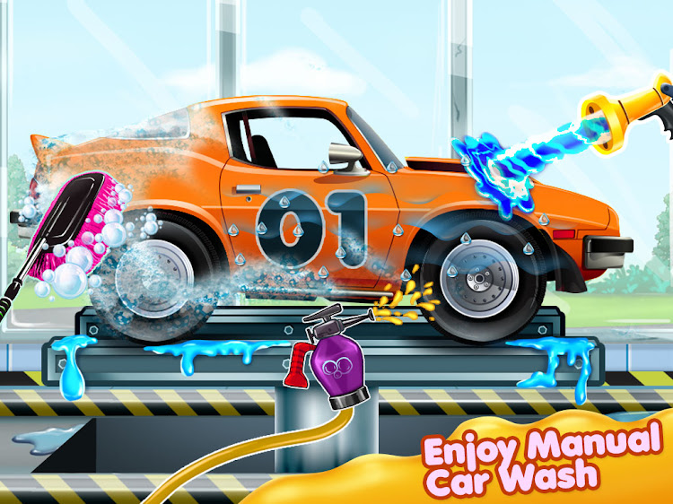 #9. Car Wash Game: Workshop Garage (Android) By: Play Toy Lab