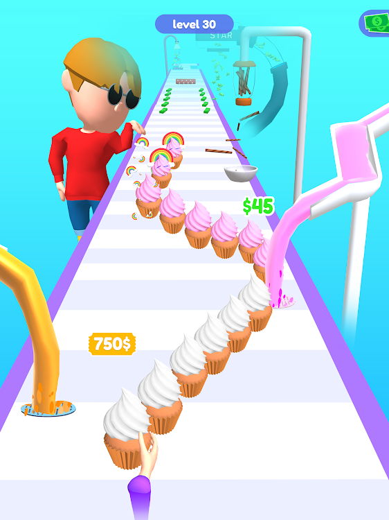 #8. Cupcake Stack - Cake Games (Android) By: Fried Chicken Games