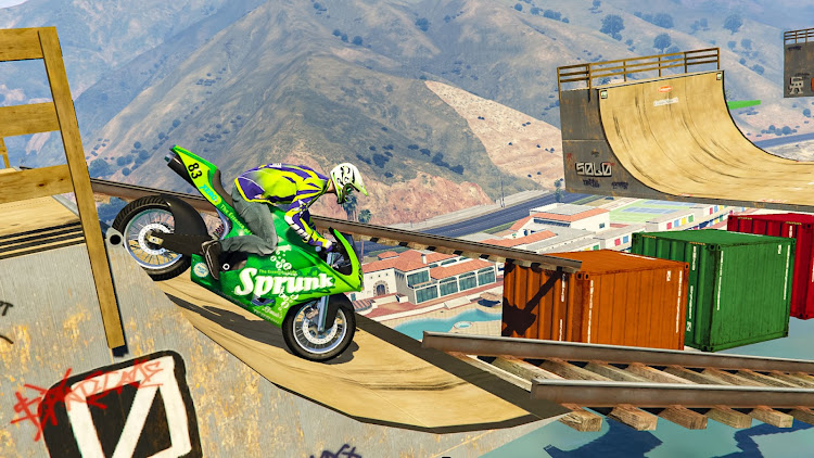 #4. GT Bike Race: Bike Stunt 3D (Android) By: Games Studios Inc.