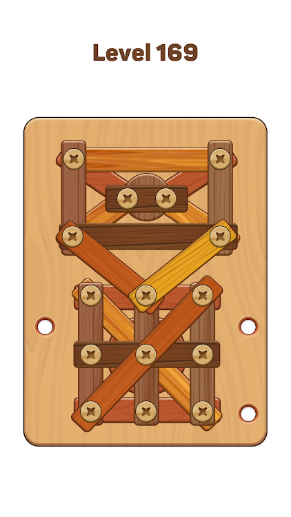 #3. Wood Nuts & Bolts: Wood Puzzle (Android) By: JaCat Games Studio