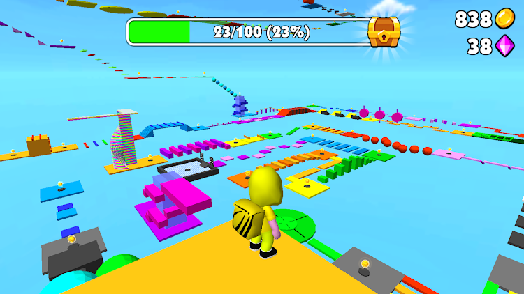 #4. Obby Parkour: Runner Game (Android) By: Kids Games LLC