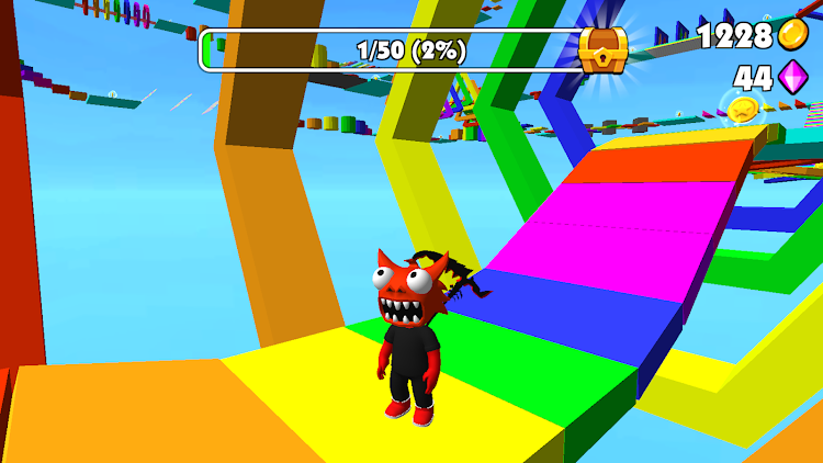 #6. Obby Parkour: Runner Game (Android) By: Kids Games LLC